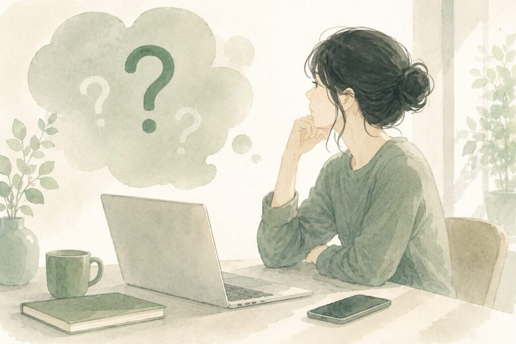 英会話アプリのスピークバディは意味ないの？と考えている女性イメージ